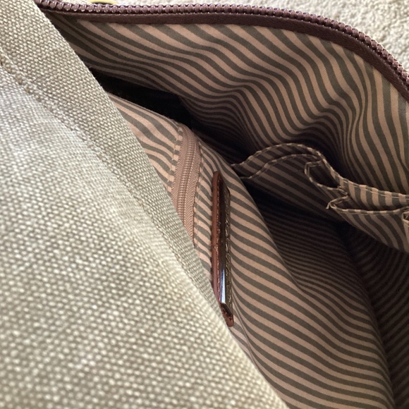 Canvas sling bag backpack in army green - Picture 7 of 7